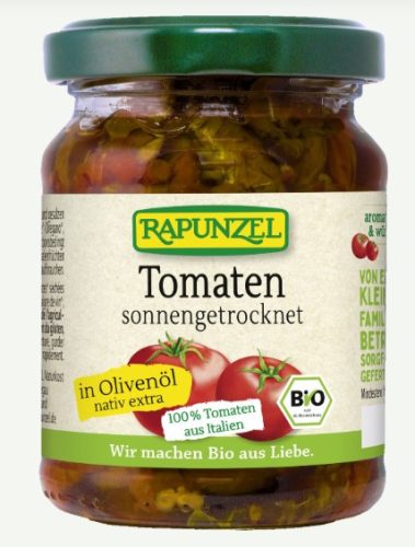 Szárított paradicsom olivaolajban, bio, Rapunzel (120g)
