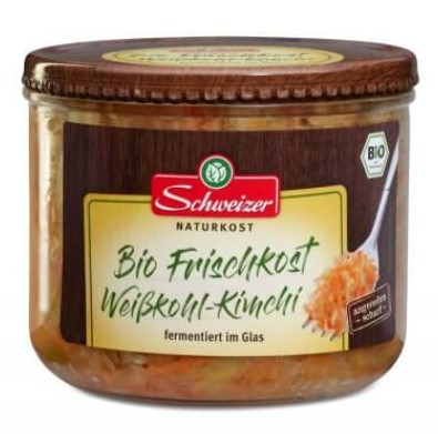 Fermentált kimchi, bio, Schweizer (410g)