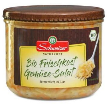 Fermentált zöldség saláta, bio, Schweizer (410g)