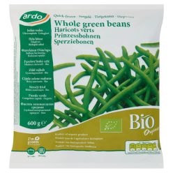 Zöldhüvelyű bab, fagyasztott, egész, bio, Ardo (600g)