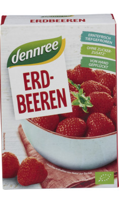 Málna, fagyasztott, bio, Dennree (300g)