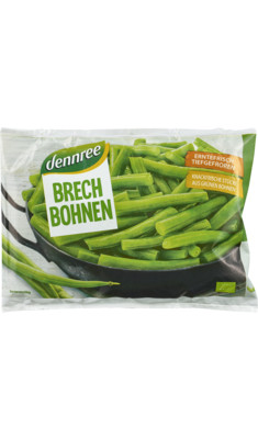 Zöldbab, vágott, fagyasztott, bio, Dennree (450g)