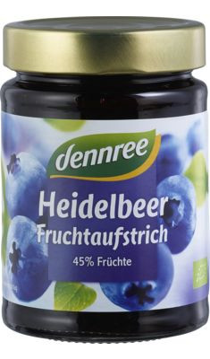 Feketeáfonya lekvár, bio, Dennree (340g)