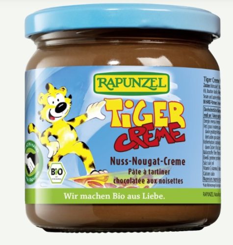 Tigris mogyorós nugátkrém, bio, Rapunzel (400 g)