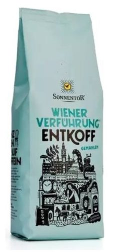 Bécsi csábítás arabica kávé, koffeinmentes, őrölt, bio, Sonnentor (500g)