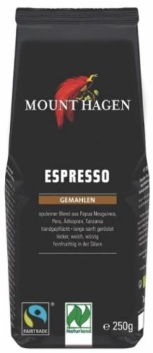 Espresso kávé, őrölt, Fair Trade, bio, Mount Hagen (250g)