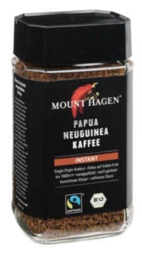 Instant kávé, Pápua Új-Guinea, Fair Trade, bio, Mount Hagen (100g)