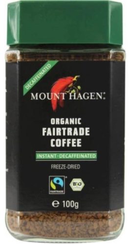 Instant kávé, koffeinmentes, bio, Mount Hagen (100g)