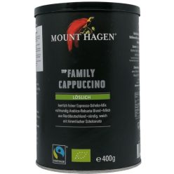   Instant cappuccino, családi kiszerelés, Fair Trade, bio, Mount Hagen (400 g)