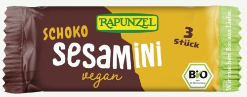 Csokoládés szezámszelet, bio, Rapunzel (27 g)