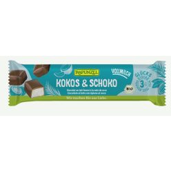  Kókusz kockák tejcsokis bevonattal, bio, Rapunzel (3db- os)