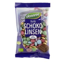   Csokoládés drazsé, tejcsokoládéval bevonva, bio, Dennree (100g)