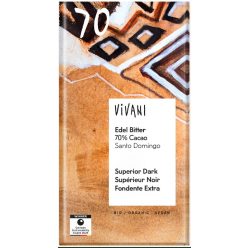   Keserű csokoládé, Ecuador, 70% kakaótartalommal, bio, Vivani (80g)