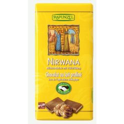   Nirvana tejcsokoládé, rizstejes, trüffel töltelékkel, bio, Rapunzel (100g)