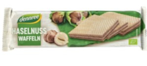 Mogyorós waffel, bio, Dennree (175g)