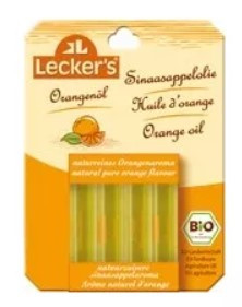 Narancsolaj, 100%- os, bio, Lecker's (4*2 ml)