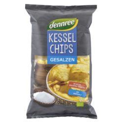 Burgonyachips, sós, bio, Dennree (125g)