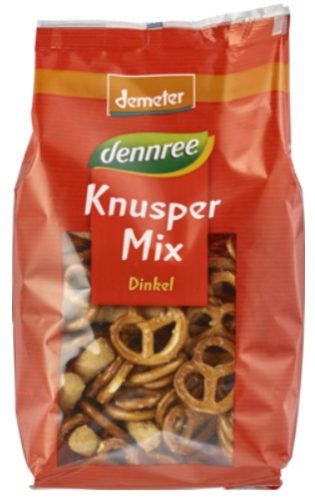 Party mix (Knusper mix) tönkölybúzából, Demeter, Dennree (200g)