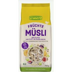 Gyümölcsös müzli, bio, Rapunzel (750 g)