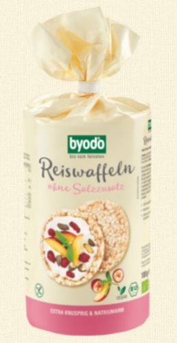 Rizsszelet natúr, sómentes, bio, Byodo (100g)