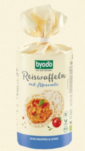 Rizsszelet sós, gluténmentes, bio, Byodo (100g)