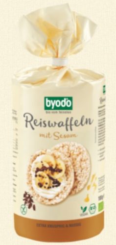 Rizsszelet szezám, gluténmentes, bio, Byodo (100g)