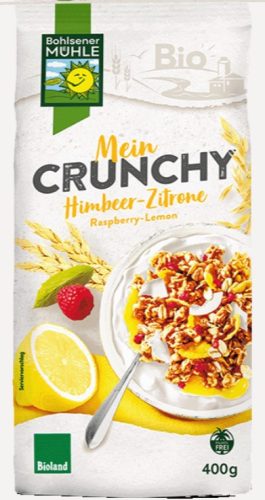 Joghurt-citrom crunchy müzli, bio, Bohlsener Mühle (425g)