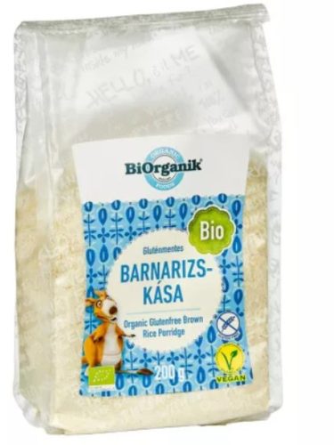 Gluténmentes barnarizs kása, bio, BiOrganik (200g)