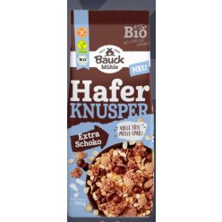  Zab müzli, csokis ropogós, gluténmentes, bio, Bauck Hof (425g)