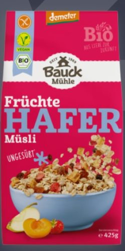 Zab müzli, gyümölcsvarázs, bio, Bauck Hof (425g)