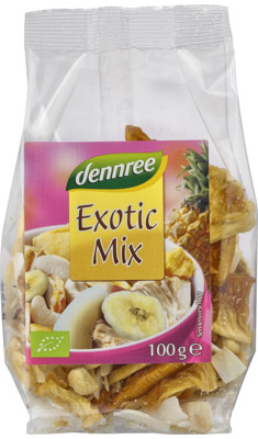 Egzotikus gyümölcsmix, bio, Dennree (100g)