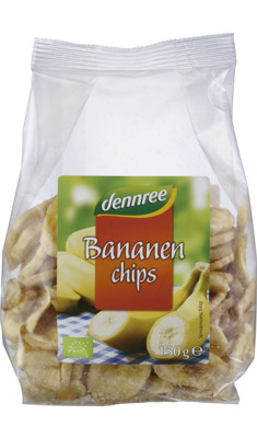 Banánchips, bio, Dennree (150g)
