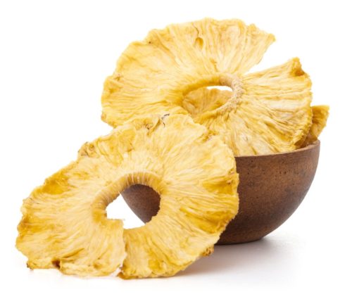 Ananászkarikák szárítva, bio, Dennree (100g)