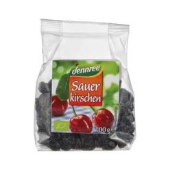 Aszalt meggy, magozott, bio, Dennree (100g)