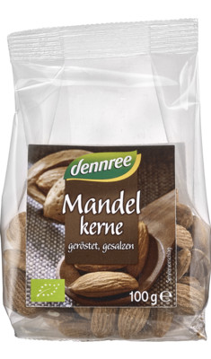 Sós mandula egészben, bio, Dennree (100g)