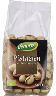 Sózott pörkölt pisztácia, bio, Dennree (150g)