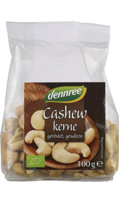 Sózott pörkölt kesudió, bio, Dennree (100g)