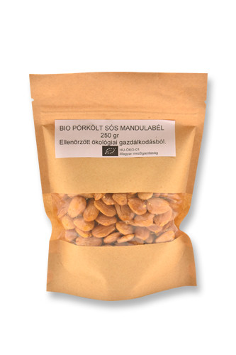 Blansírozott, pörkölt mandula,  sós, bio, Bio Berta (250g)