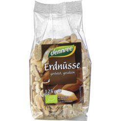Sózott pörkölt földimogyoró, bio, Dennree (125g)