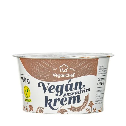 Kenhető növényi krémsajt, füst ízű, Veganchef (150g)