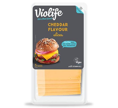Növényi sajt, cheddar, szeletelt, Violife (200g)