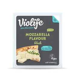   Növényi sajt pizzához, mozzarella ízű, olvadós, Violife (200g)