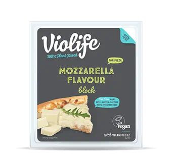 Növényi sajt pizzához, mozzarella ízű, olvadós, Violife (200g)