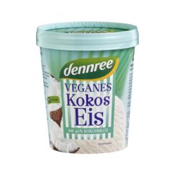 Vegán kókusz fagylalt kókusztejből, bio, Dennree (500ml)