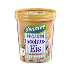 Vegán mogyoró fagylalt zabtejből, bio, Dennree (500ml)