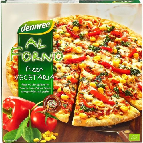Pizza, vegetariánus, fagyasztott, bio, Dennree (350g)