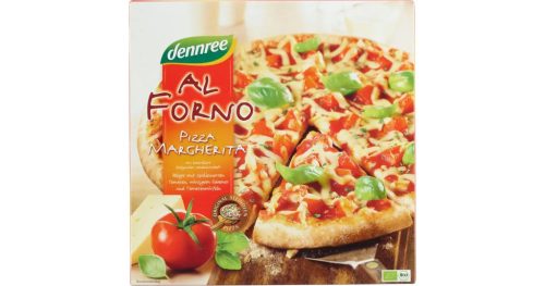 Pizza, margarita, fagyasztott, bio, Dennree (335g)
