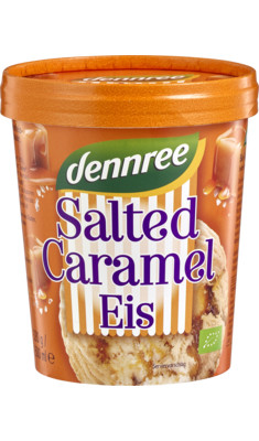 Sós karamellás fagylat, bio, Dennree (500ml)