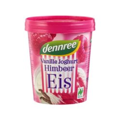 Málnás vaníliás joghurtos fagylalt, bio, Dennree (500ml)