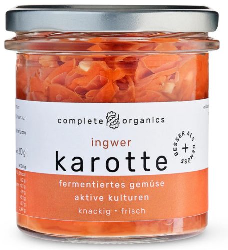 Fermentált gyombér-sárgarépa, bio, (230 g) Complete Organics